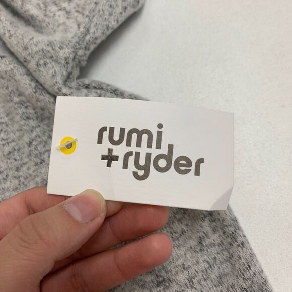 Rumi + Ryder Cardigan Womens L Large Gray Pockets Open Front Long Sleeve Knit - Picture 10 of 15